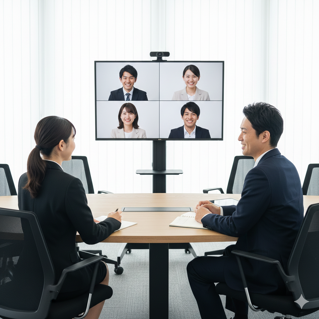 WEBミーティングを使用しての面接